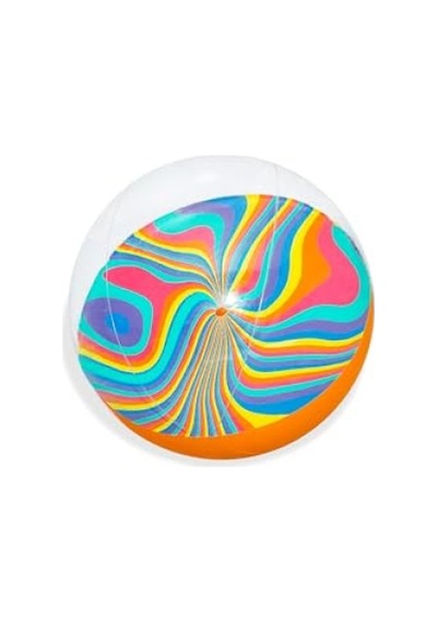 Şişme Plaj Topu - Tie-dye Tasarım, 46 Cm