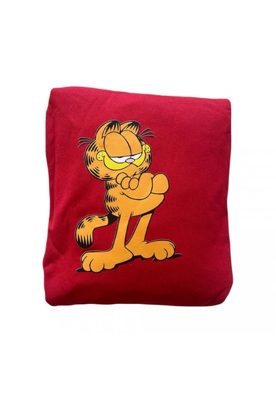 Servis Kılıfı Likralı Garfield Kırmızı Set Çantalı 1