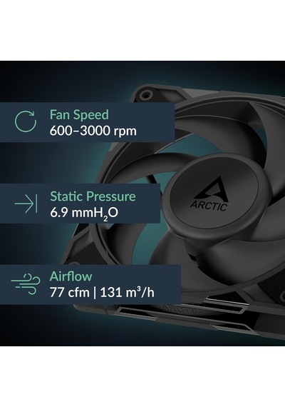 P12 Pro Pst Co - Sürekli Çalışma İçin Güçlü Premium Fan, Y-kablo Ayırıcılı 120 Mm Pwm Fan, 400-