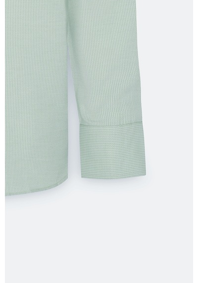 AC&Co / Altınyıldız Classics Erkek Yesıl Slim Fit Dar Kesim Klasik Yaka Pamuklu Armürlü Gömlek Yesıl Yeşil AC&Co / Altınyıldız Classics Erkek Yesıl Slim Fit Dar Kesim Klasik Yaka Pamuklu Armürlü Gömlek Yesıl Yeşil