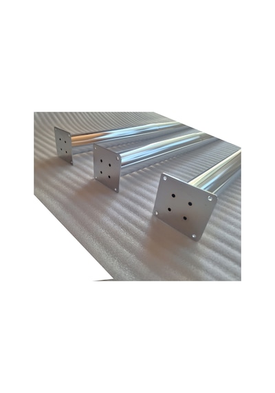 4 Adet-metal Konik Ayak-masa Ayağı-gümüş Renk-73.5cm- Boru Çapı 5.1cm