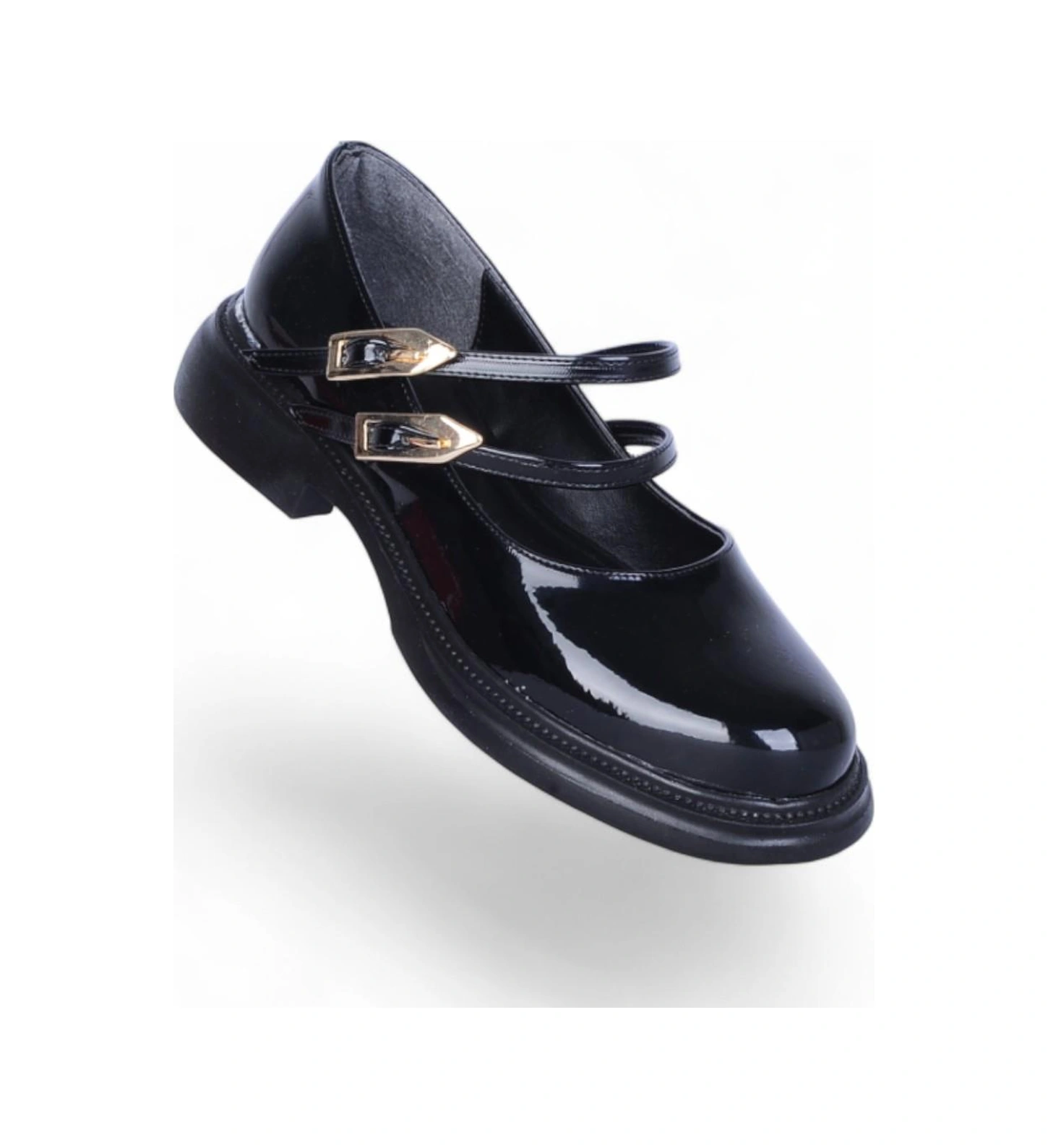 Scarletta S12 Rugan Siyah Kadın Loafer Ayakkabı Siyah
