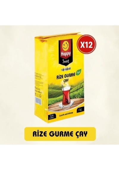 Happy Gurme Rize Çay 1 Kg X 12 Adet PKT.HAPPY.116