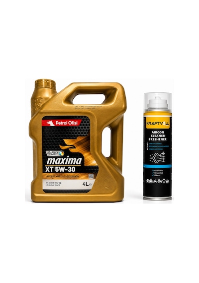 Petrol Ofisi Maxima XT 5W-30 4 L + Klima Bombası 200 ML
