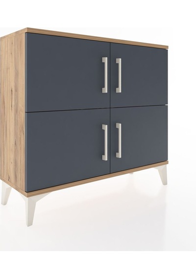 Arges Şifonyer 3 Raflı 4 Kapaklı 88x30x80 Çam-antrasit Atlas Çam Arges Şifonyer 3 Raflı 4 Kapaklı 88x30x80 Çam-antrasit Atlas Çam