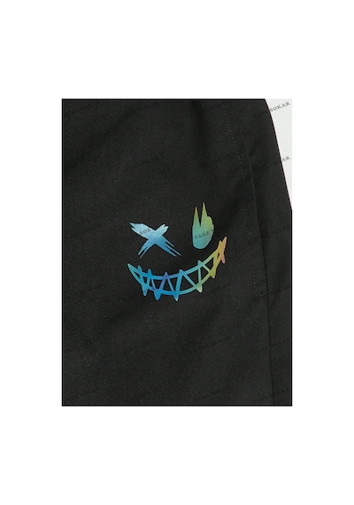 Tarzsokak Y2k Unisex Yaz Şort Bermuda Harajuka Anime Retro Kod-11580 Siyah