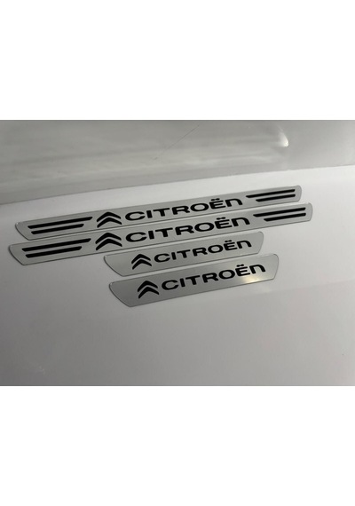 Citroen Grubu Uyumlu Kapı Eşiği Koruyucu Ön - Arka 4'lü Set