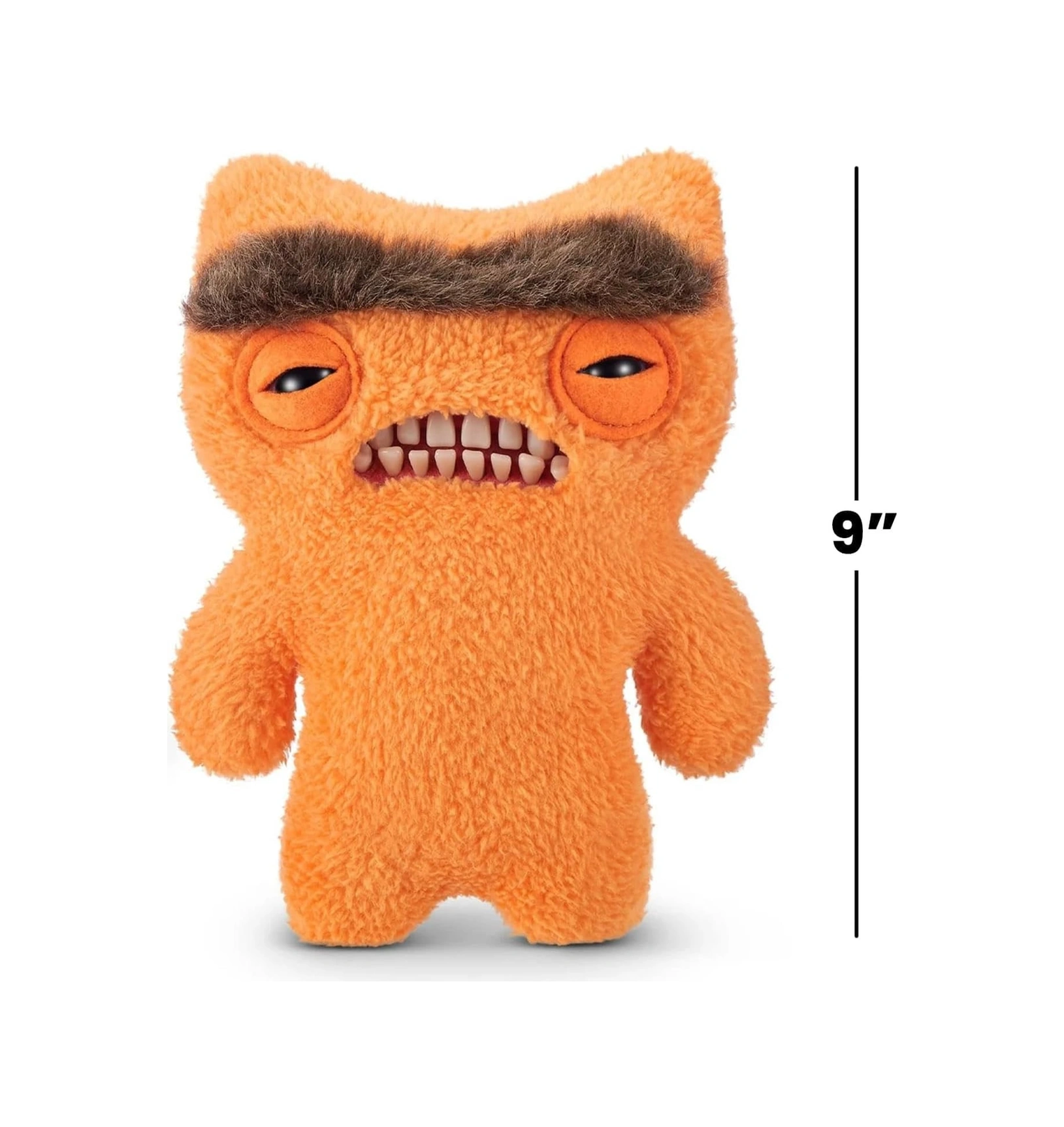 Kıllı Süper Yumuşak Zuru Fuggler Hairy Fuggs Peluş Oyuncak Munch Munch Monobrow Orange 22cm Çok Renkli