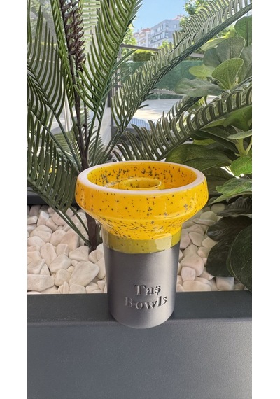 Taş Bowls Nargile Lülesi Phunnel Büyük Boy / Sarı