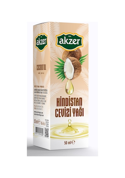 Akzer Hindistan Cevizi Yağı 50 ML
