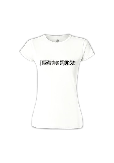 Burn The Priest - Logo Beyaz Kadın Tshirt 001
