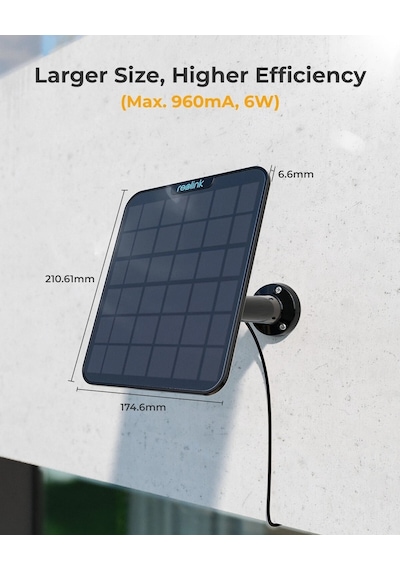 Reolink Solar Panel 2 - Reolink Kablosuz Güvenlik Kameraları İçin Güneş Paneli Type-c Bağlantılı
