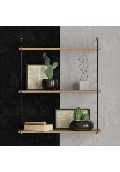 Decormet Armoni Raf Seti 3 Raflı 200 720 Ceviz Ceviz