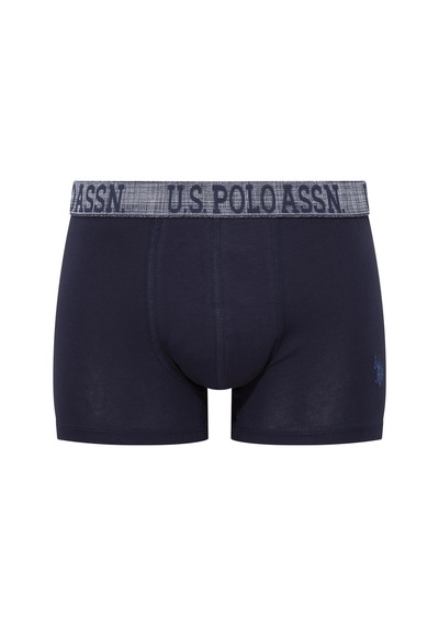 U.S. Polo Assn. Erkek Indigo-Lacivert-Baskılı 3 Lü Boxer-Indigo-Lacivert-Baskılı