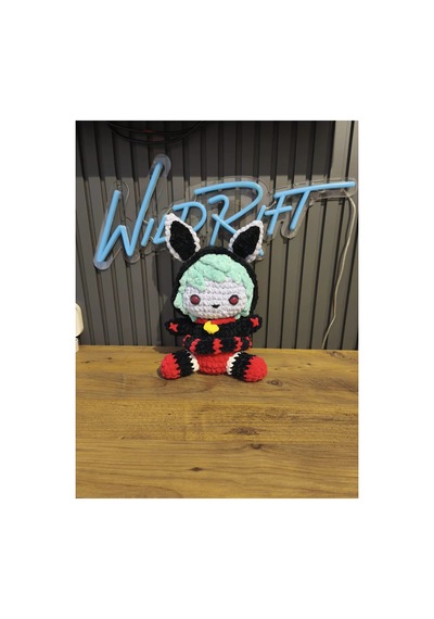 El Yapımı Vex - Lee Sın - Rakan - Fızz - Zıggs / League Of Legends Amigurumi Seti Çok Renkli