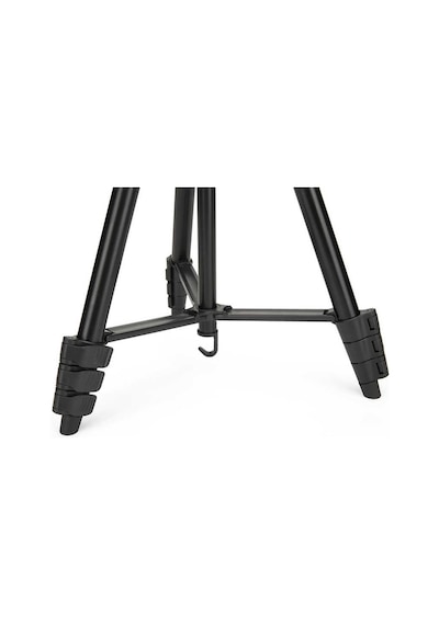 Jmary KP-2205 Tripod 134 cm Uzunluk 3 Kademeli Oynar Başlık Profesyonel - ZORE-262641 Siyah