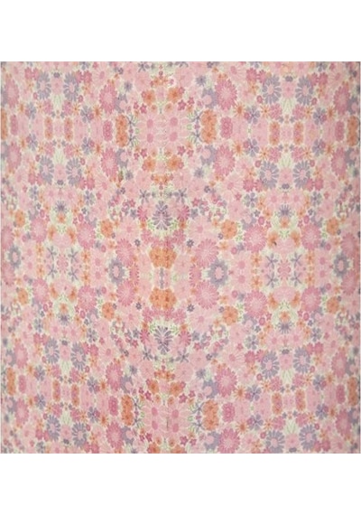 Vitale Şiva Çiçek Desenli Pembe Mumluk 18X41 CM Ak.Fq0023-P