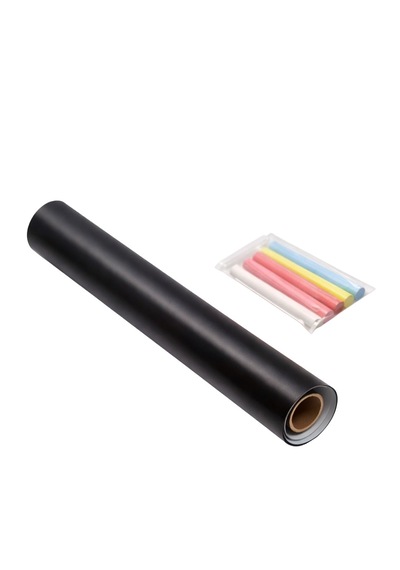 Dyrıs Kendinden Yapışkanlı Yazı Tahtası 45x200 Cm Silinebilir Kara Tahta Duvar Stickerı Siyah