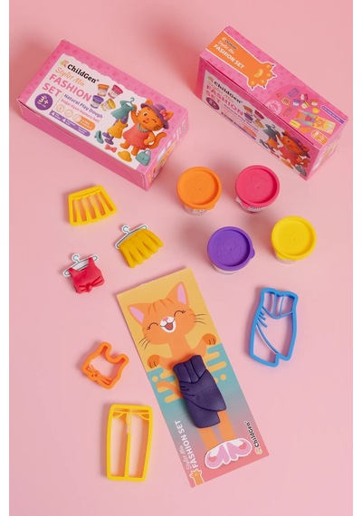 Childgen Doğal Oyun Hamuru Sevimli Patiler - Fashion Set Çok  Renkli