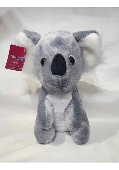 Peluş Koala 30 Cm Oyuncak Gri Gri