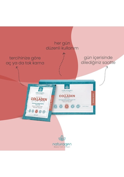 Naturagen Şeftali Aromalı Beauty Assist Kolajen Takviye Edici Gıda 30 Saşe