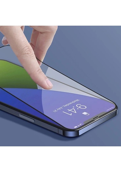 Baseus İphone 12 Pro Max 6.7 0.3mm 3d Full Tempered Cam Ekran Koruyucu 2adet Set- 5775