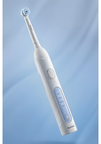 Brushboss 4701H 4 Modlu 21 Gün Kullanım Süreli Akıllı Zamanlayıcılı Şarjlı Diş Fırçası Beyaz