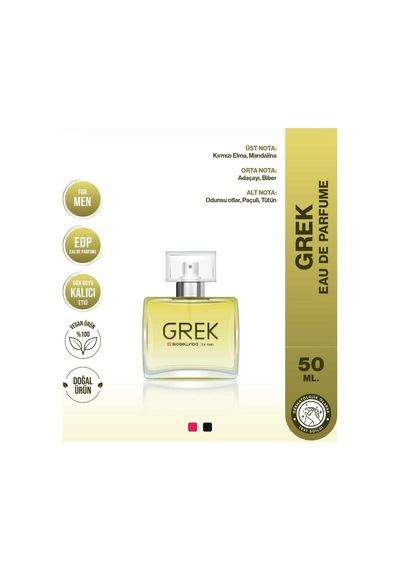 Grek Eau De Parfume For Men 50 Ml Odunsu