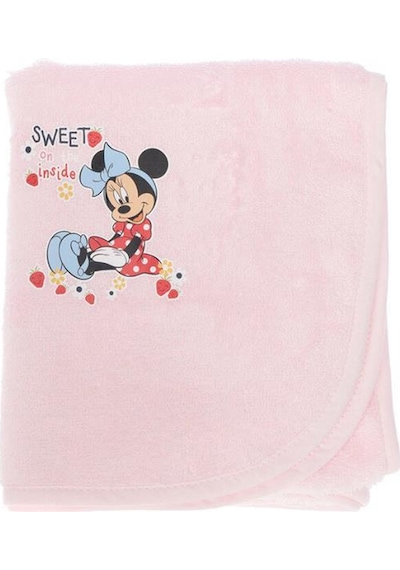 Özdilek Baby Mınnıe Nakışlı Bambu Bebek Pelerin Pembe