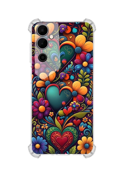 Printify Tecno Pova Neo2 İle Uyumlu Düşlerin Dansı Serisi Çiçeklerin Dansı Tasarımlı Uv Baskılı Köşe Korumalı Antişok Kılıf Şeffaf