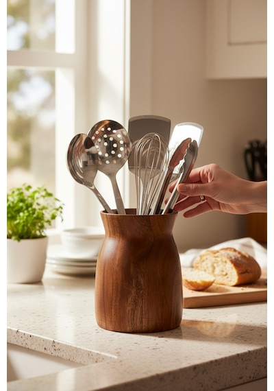 Akayev Akasya Kaşıklık Kahverengi