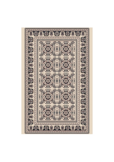 Kartela Halı Afgan Halı Jüt Taban Dokuma Halı Bej - 160 X 240 Cm