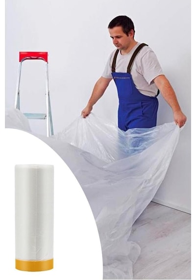 Petinka Boya Badana Eşya Koruma Yapışkanlı Hışır Örtüsü 280cm X 15m