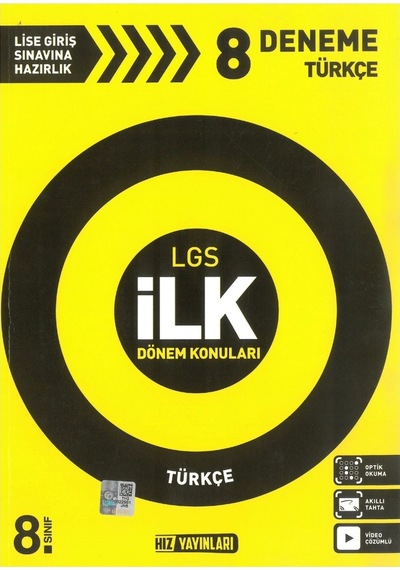 Hız Yayınları LGS İlk Dönem Konuları Türkçe Deneme Sınavı