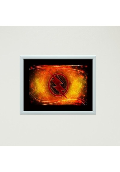 The Flash Amblemi Çerçeveli Poster Tablo