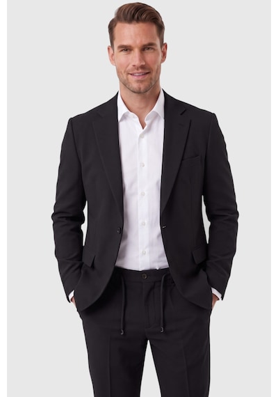 Rizzup Erkek Siyah Slim Fit Likralı Gofre Kumaş Takım Elbise İpli Lastikli Pantolon 2602326 Rizzup Erkek Siyah Slim Fit Likralı Gofre Kumaş Takım Elbise İpli Lastikli Pantolon 2602326