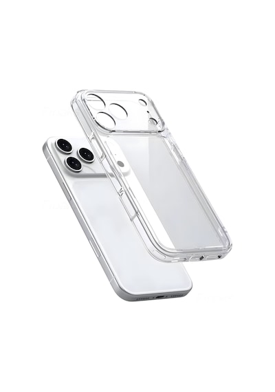 Fibaks iPhone 17 Pro Uyumlu Kılıf Şeffaf Kamerası Full Korumalı Yumuşak Darbe Emici Ince Esnek Silikon Kapak