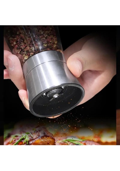 Cam Gövdeli Paslanmaz Çelik Kapaklı Tuz Karabiber Değirmeni Tuz Karabiber Öğütücü 150ml & 200ml Cam Diğer