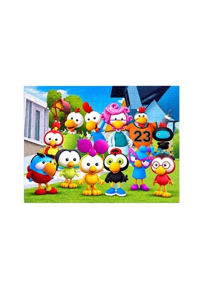 200 Parça Limon Ve Zeytin Puzzle Renkli Karakter Temalı Yüksek Baskı Kaliteli 33 X 48 Puzzle