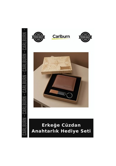 Erkeğe Cüzdan Anahtarlık Hediye Seti Yetişkin Erkek Sevgiliye Sürpriz Şık Sunum