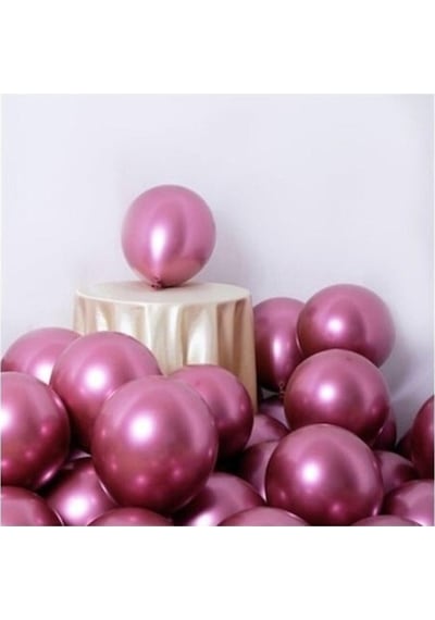 Krom Pembe Balon 10 İnç