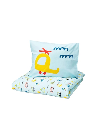 Ikea Barndrom Tek Kişilik Nevresim Takımı 150 X 200 Cm Mavi - Açık Sarı - Lacivert - Kırmızı Çok Renkli