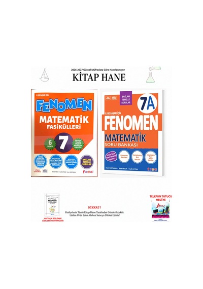 Fenomen 7. Sınıf Matematik Fasikülleri + Matematik 2 Kitap Seti