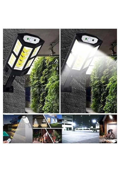 Monozone Led Lamba Sensörlü Su Geçirmez Güneş Enerjili 3 Modlu