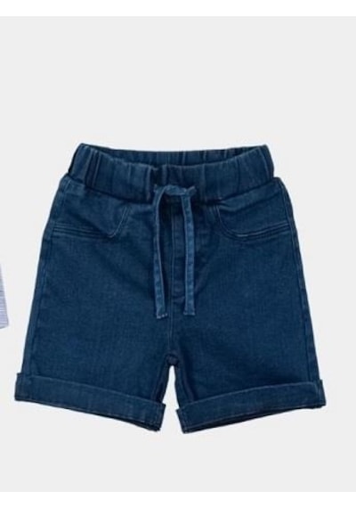 MiaBaby Kot Short Açık Mavi