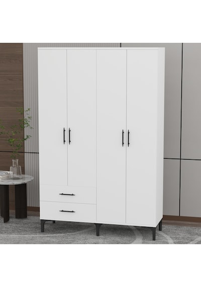 Garaj Home Vera 4 Kapaklı Dolap - Beyaz
