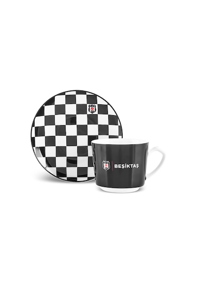 Karaca X Beşiktaş Lisanslı 6 Kişilik Kahve Fincan Takımı 80 Ml Siyah