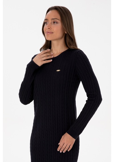 U.s. Polo Assn. Kadın Lacivert Elbise Triko 50313835-vr033 Lacivert