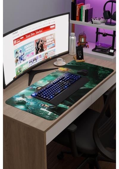 Matrix 2 V4 90x40 Xxl Gaming Kauçuk Kaymaz Taban Mouse Pad Fare Altlığı