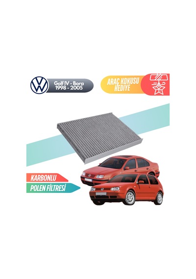 Vw Volkswagen Golf 4 - Bora 1998-2005 Model Karbonlu Polen Filtresi